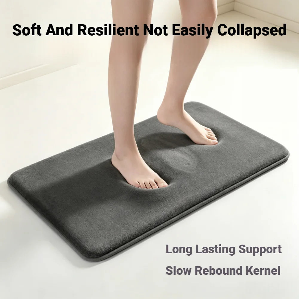 Super Absorbent Coral Velvet Non Slip Bath Floor