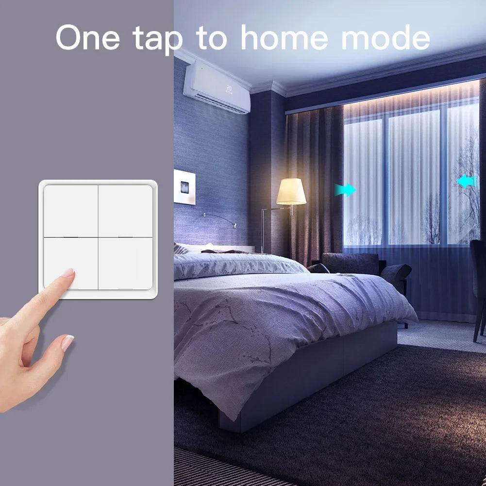 MOES 4 Gang Tuya ZigBee Wireless Scene Switch