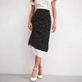 Talenza Women's Elegant Polka Dot Maxi Skirt Summer