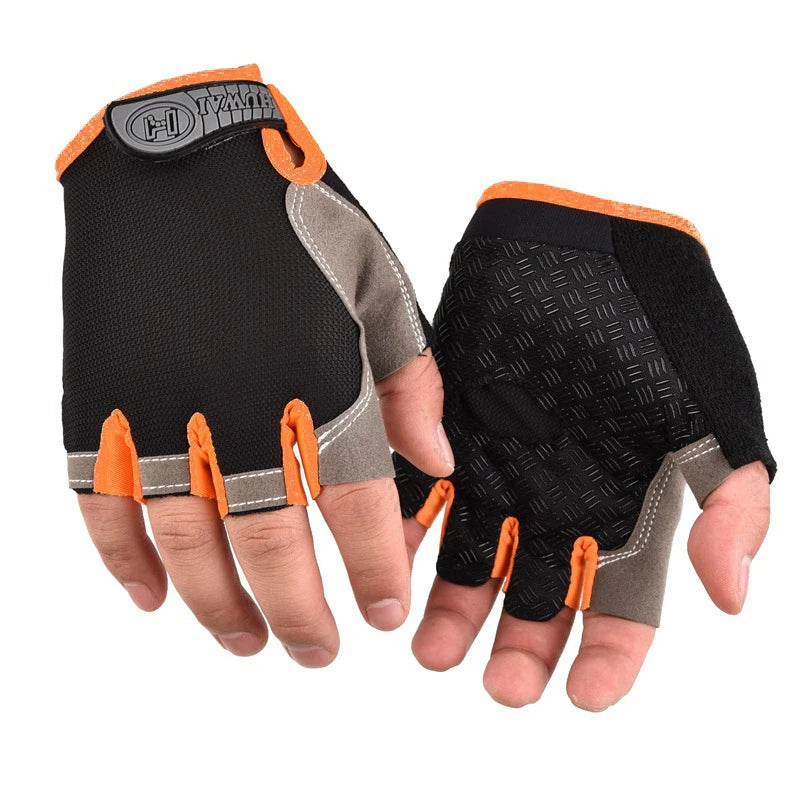 Men Cycling Bicycle Gloves Half Finger Gym Gloves