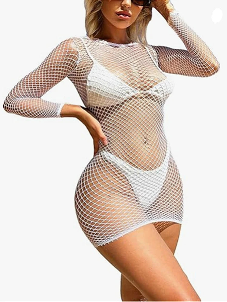 Lingerie Sexy Femme Bikini Cache-maillot Robe de Plage