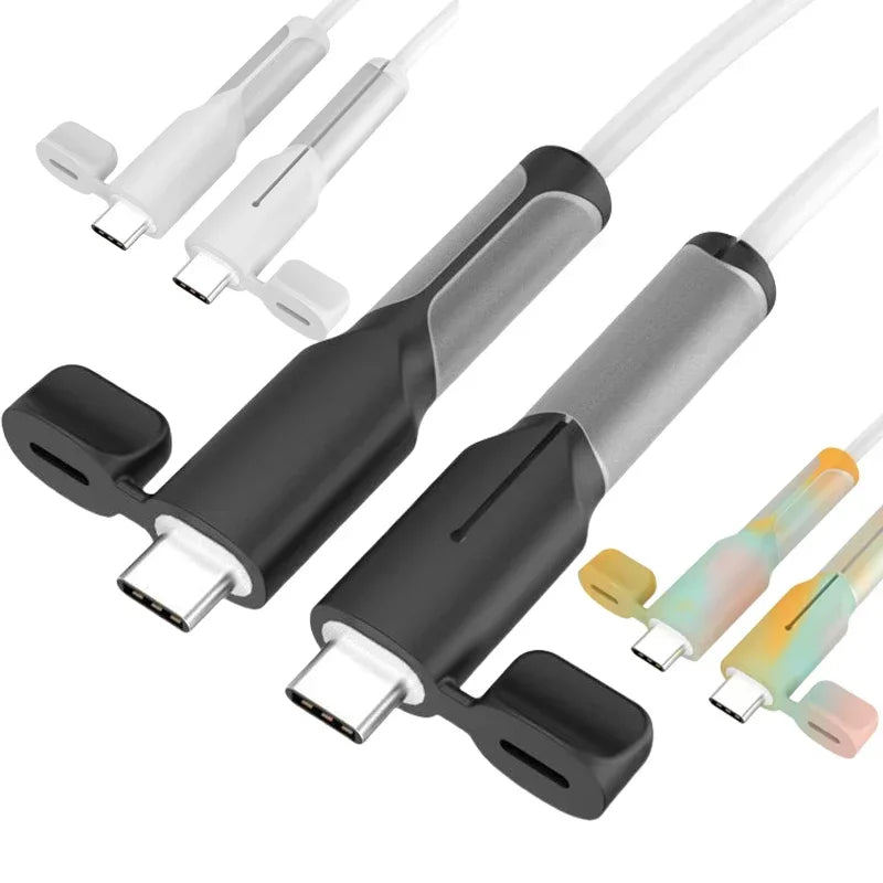 Soft Silicone Charger Cable Winder Protector USB