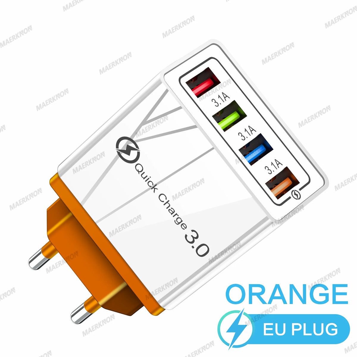 3A USB Charger 4 Ports USB Quick Charge 3.0 EU US