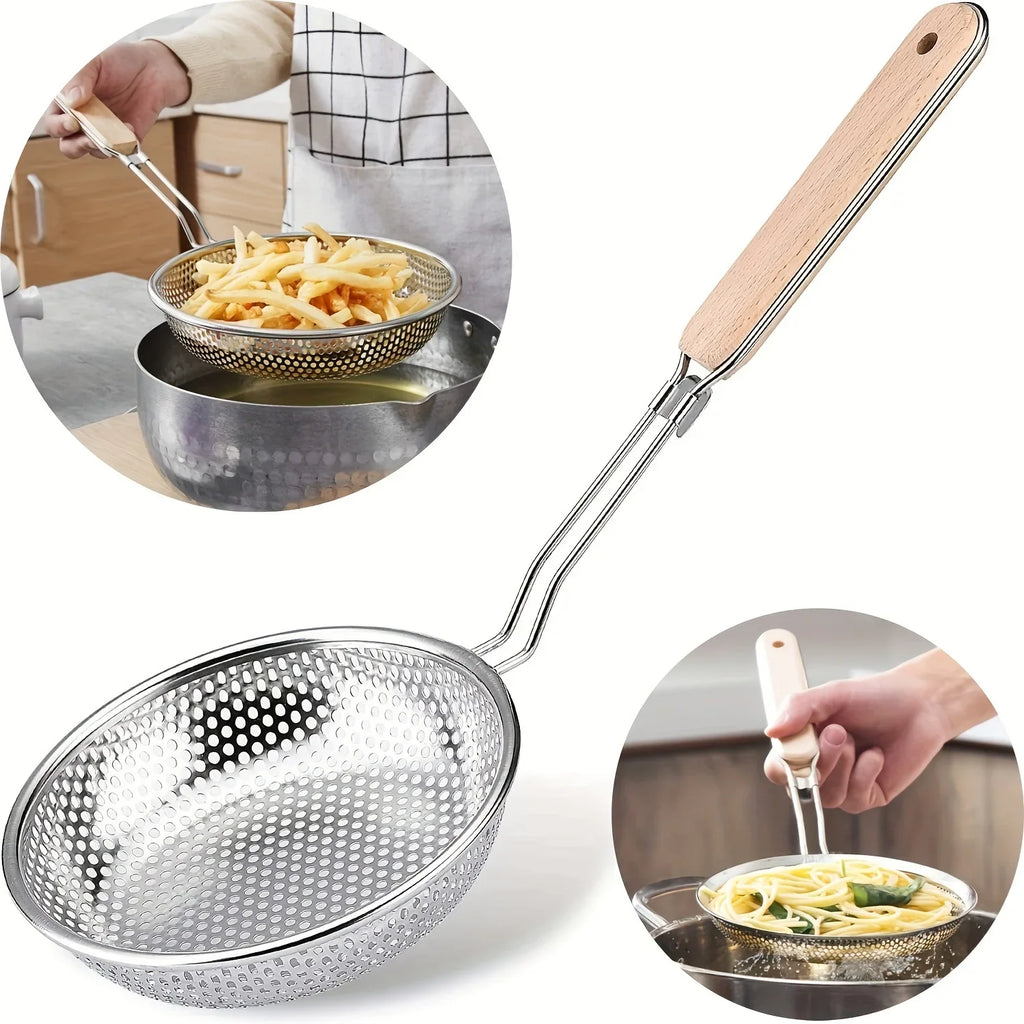 Stainless Steel Fine Mesh Skimmer Spoon