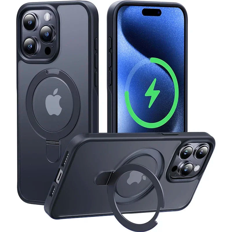 Magnetic Mobile Phone Case with Ring Stand