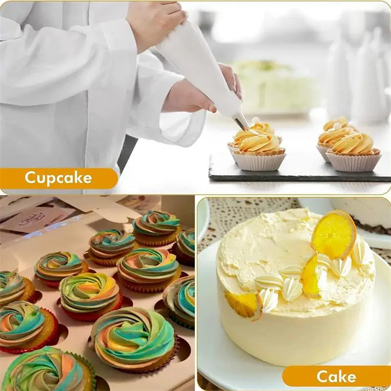 Silicone Piping Bags and Tips Set Cake DIY
