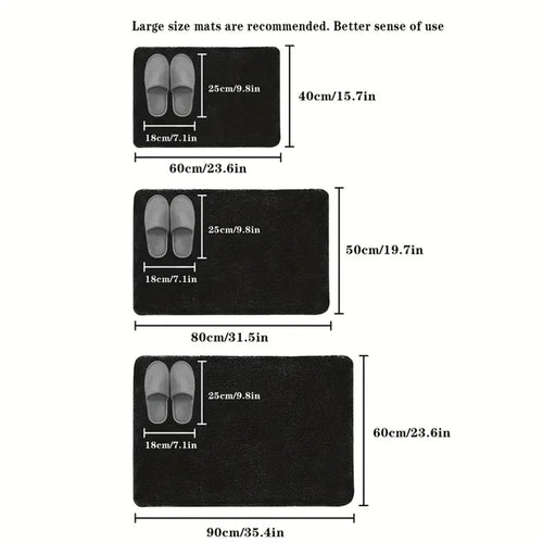 3D Non Slip Bathroom Mat Bath Mats Absorbent