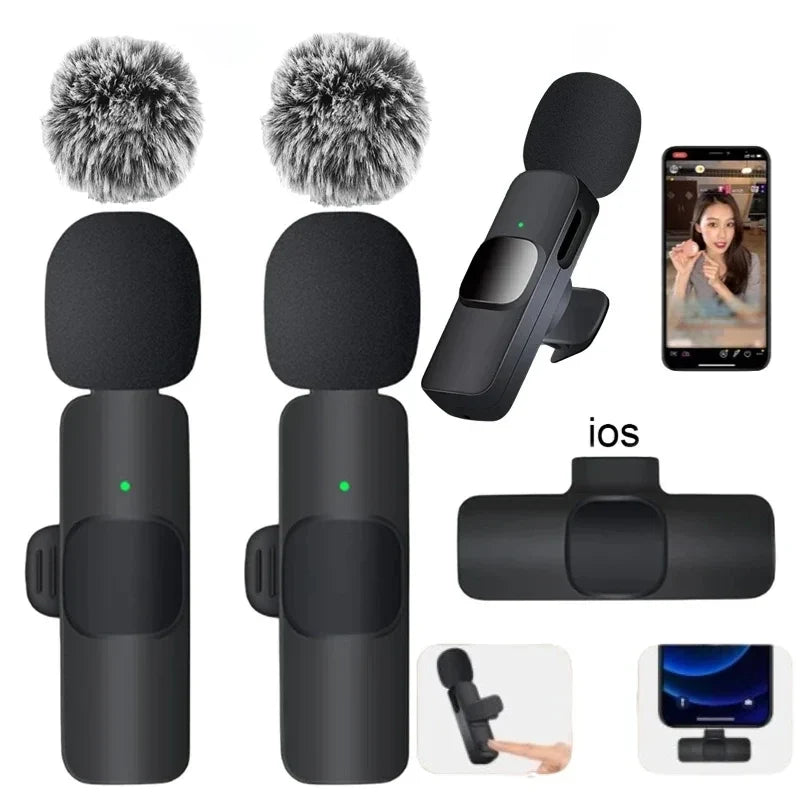 Basix Wireless Lavalier Microphone Audio Recording Mini