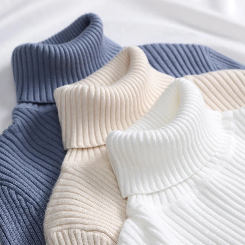 Pull à col en V en maille côtelée à rayures pour femme