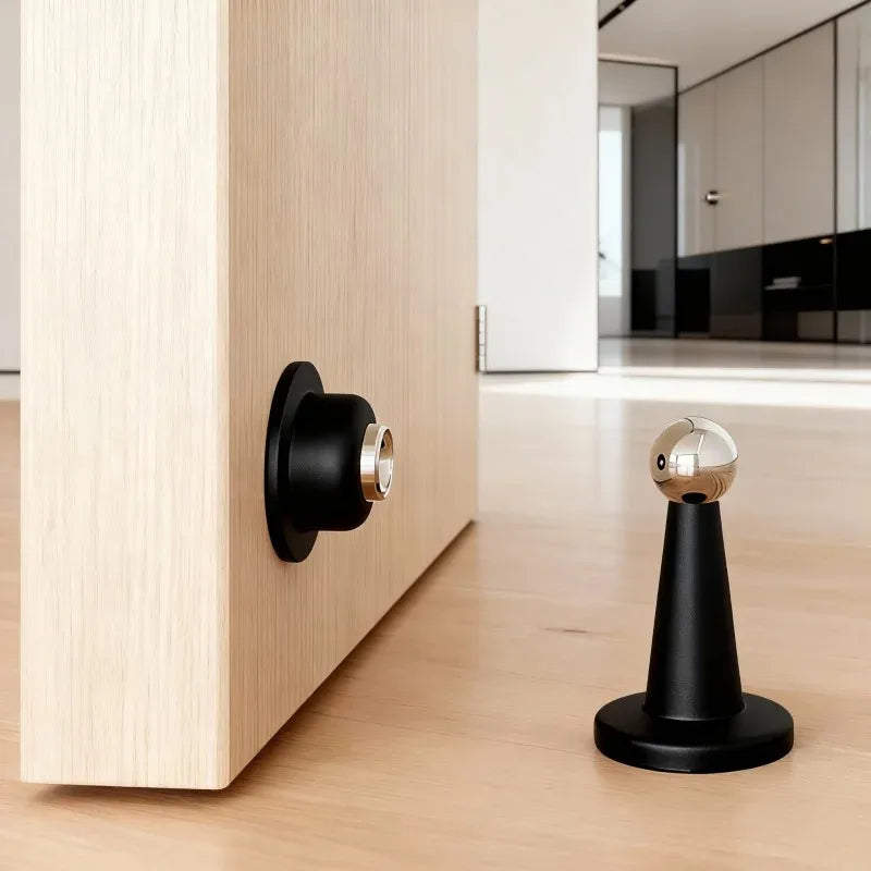 No - Drill Door Stopper for Room Bedroom Door Fixed