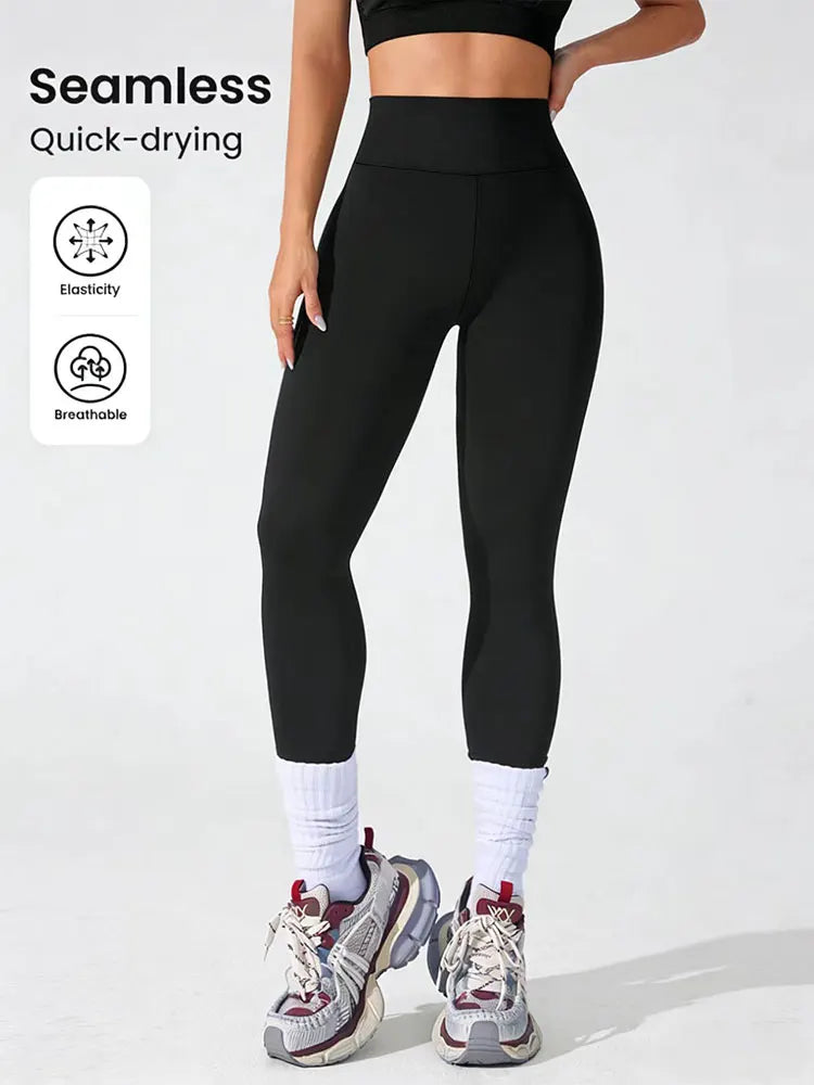 Sexy High Waisted Leggings For Womens Black Tummy