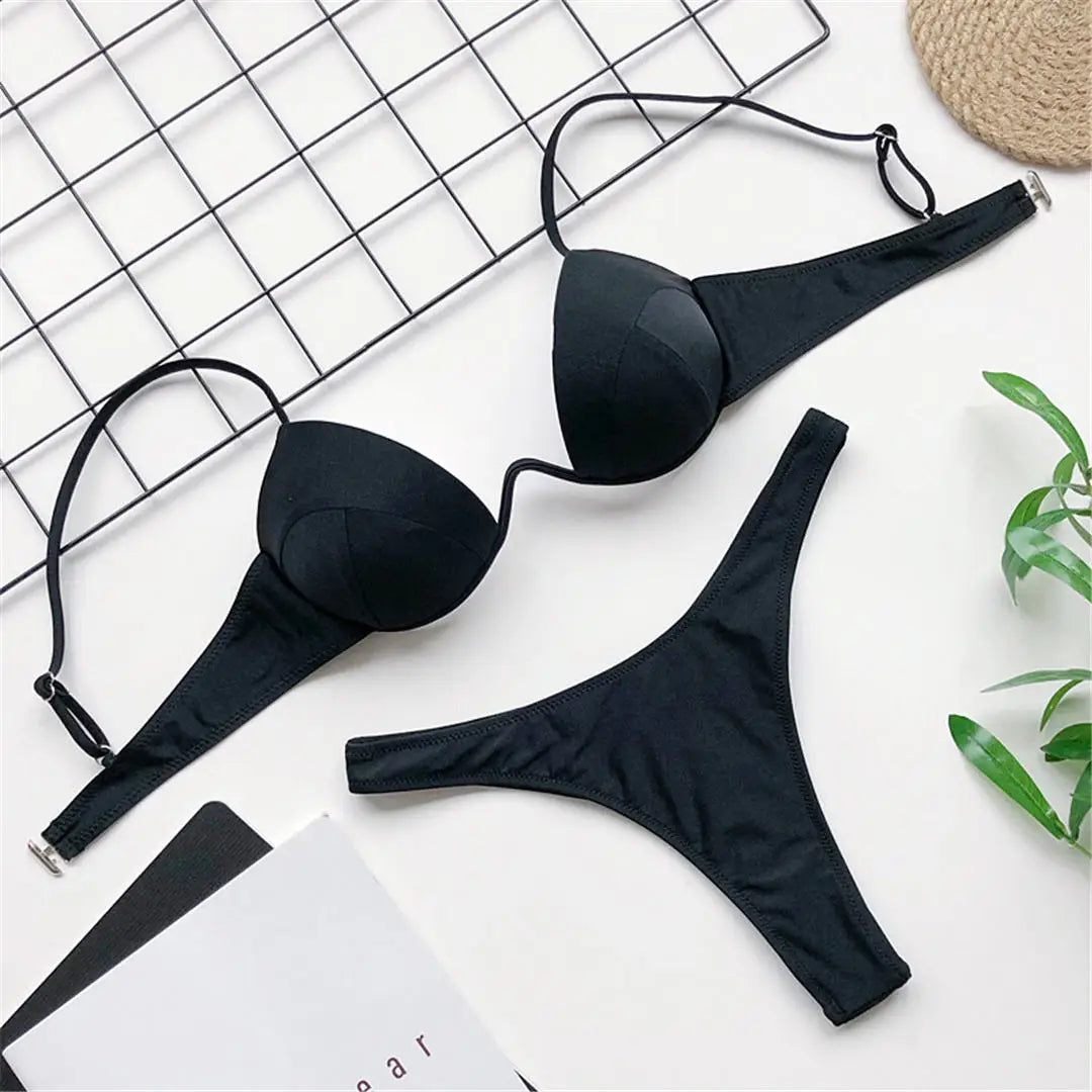 Women's Swimsuit Sexy V - Bra Underwired Swimwear
