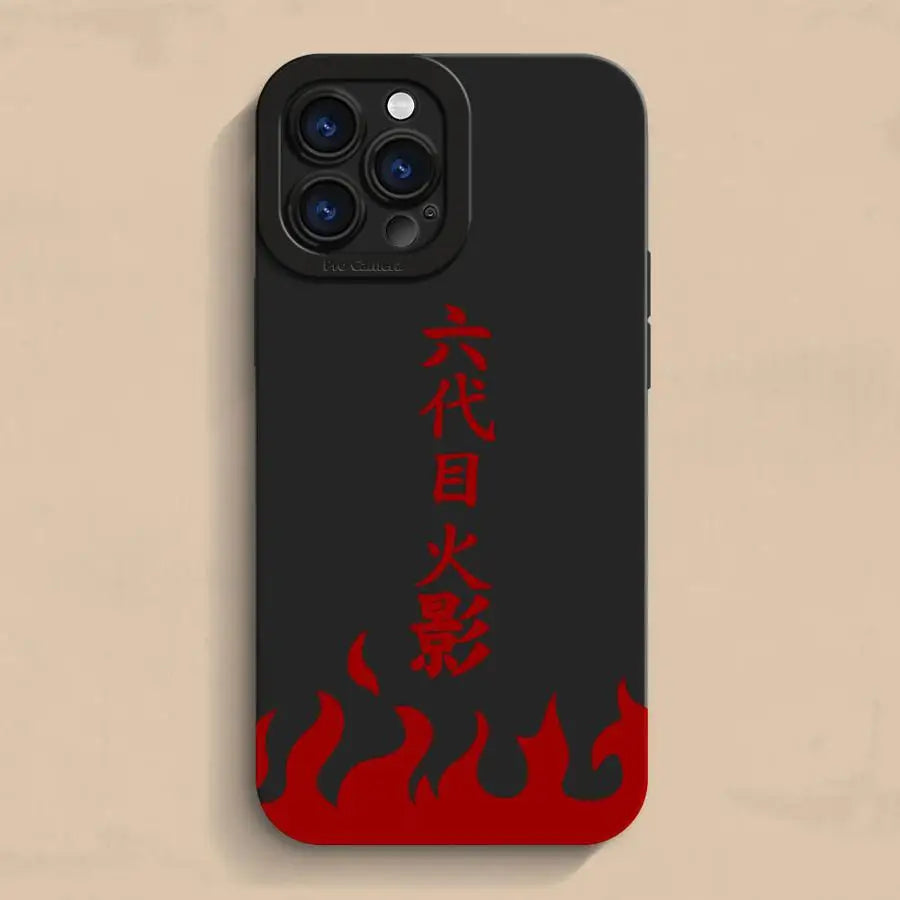 N - arutoS Namikazes LOGO Soft TPU Case for iPhone
