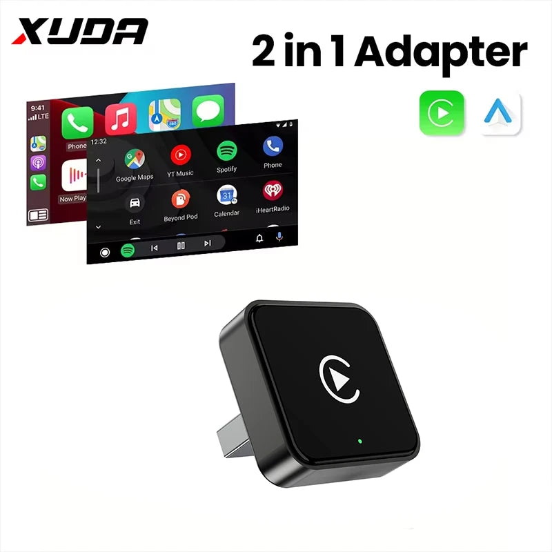 New 2in1 Wired to Wireless CarPlay Adapter