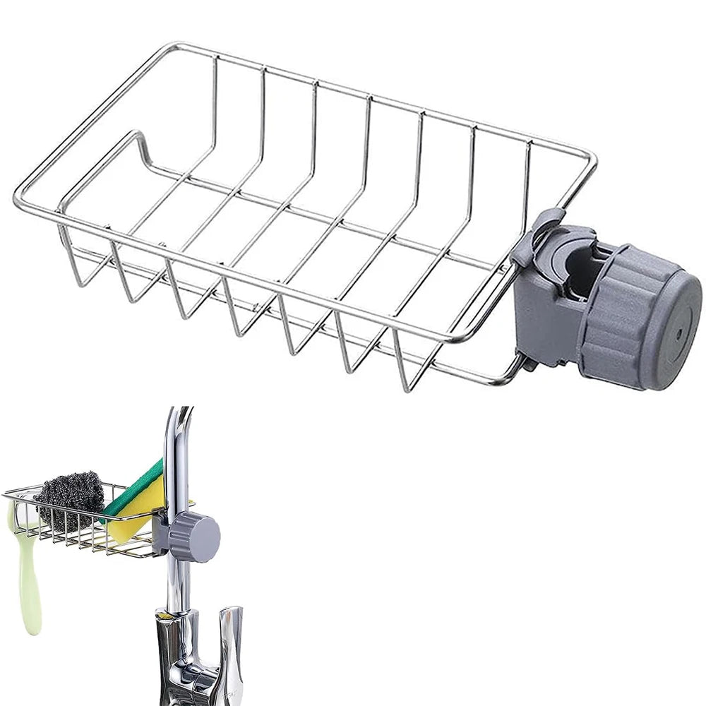 Kitchen Sink Drain Rack Sponge Storage Flexible