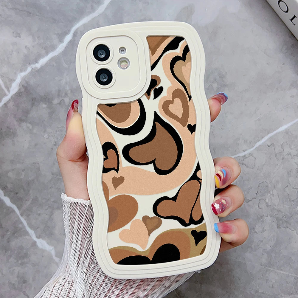 Love Heart Wave Phone Case For iPhone 6s Case