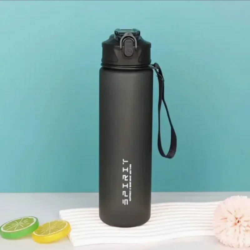Sports Water Bottle with Time - Tracking Straw Leak