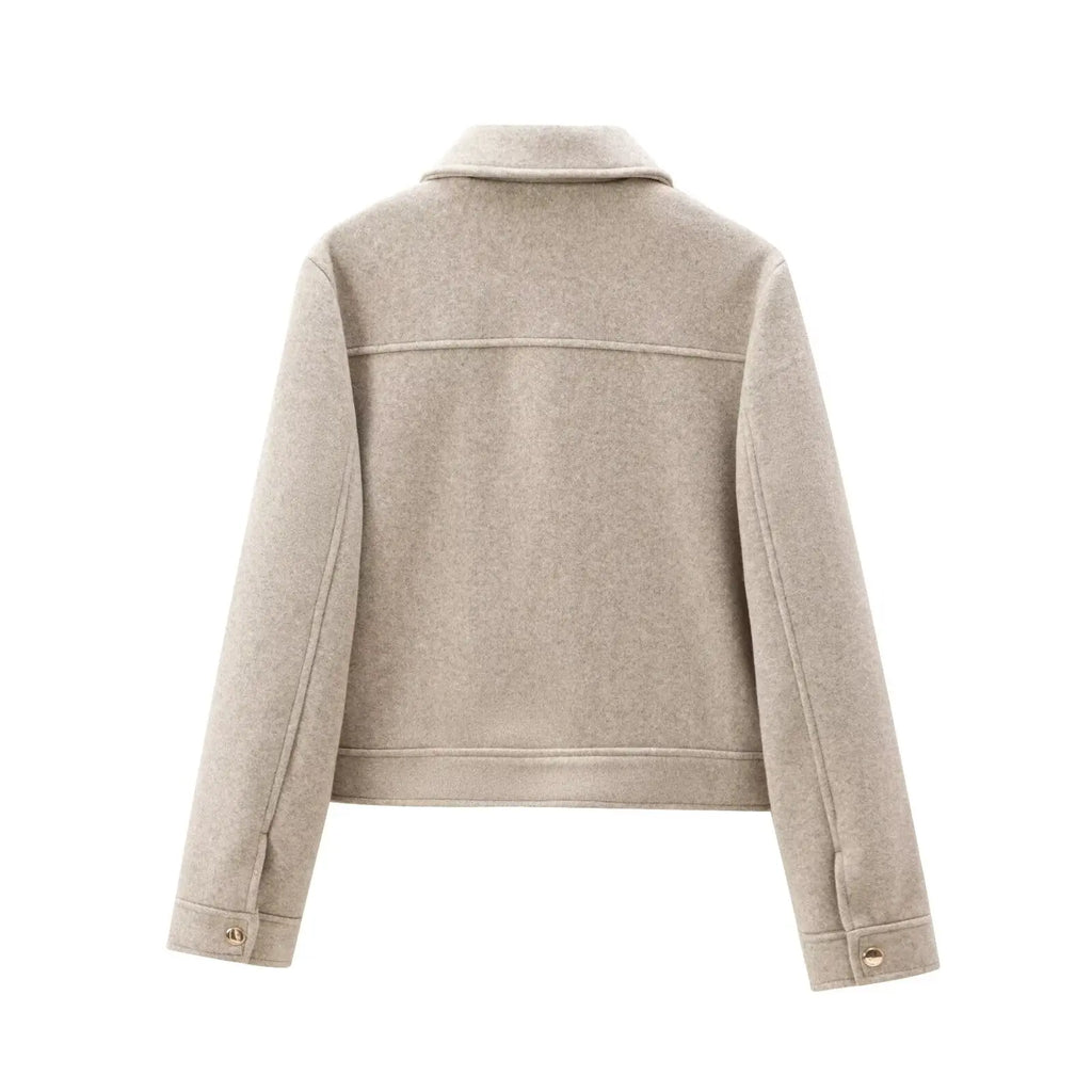 Women's Zipper Jacket Coat New Winter Long Sleeve