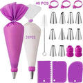 Silicone Piping Bags and Tips Set Cake DIY