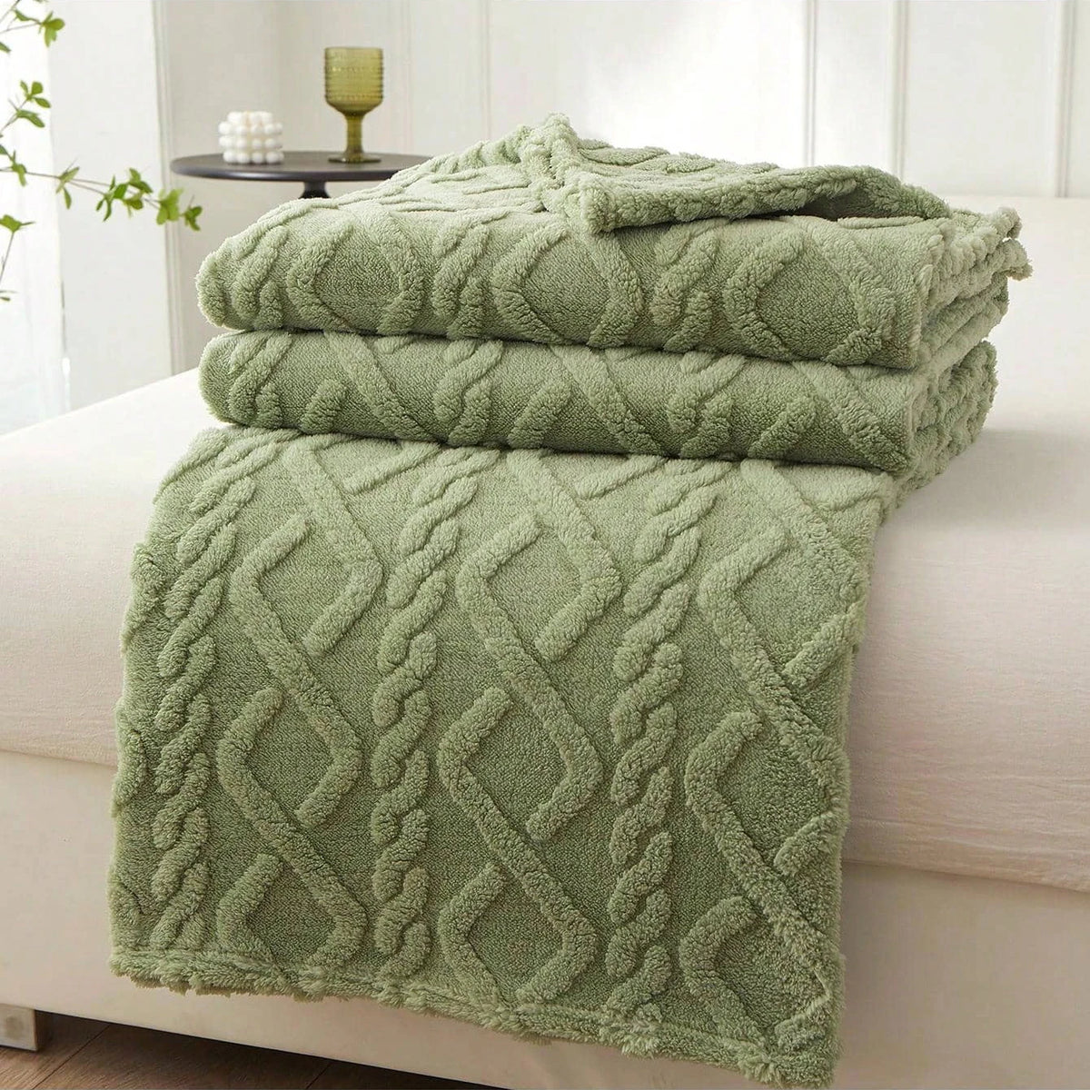 Single - Layer Coral Fleece Blanket