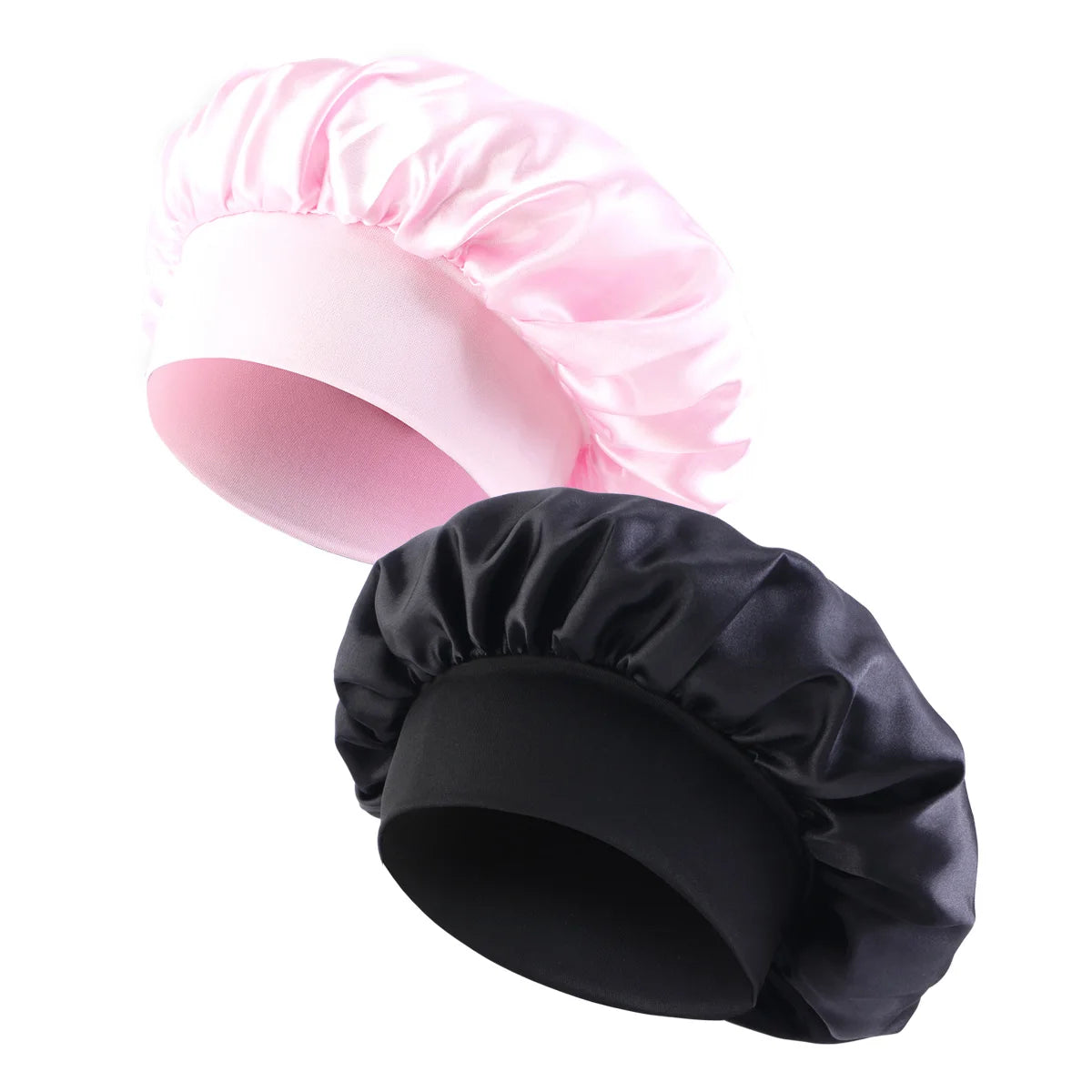New Satin Wide Brim Nightcap Silky Bonnet Hair