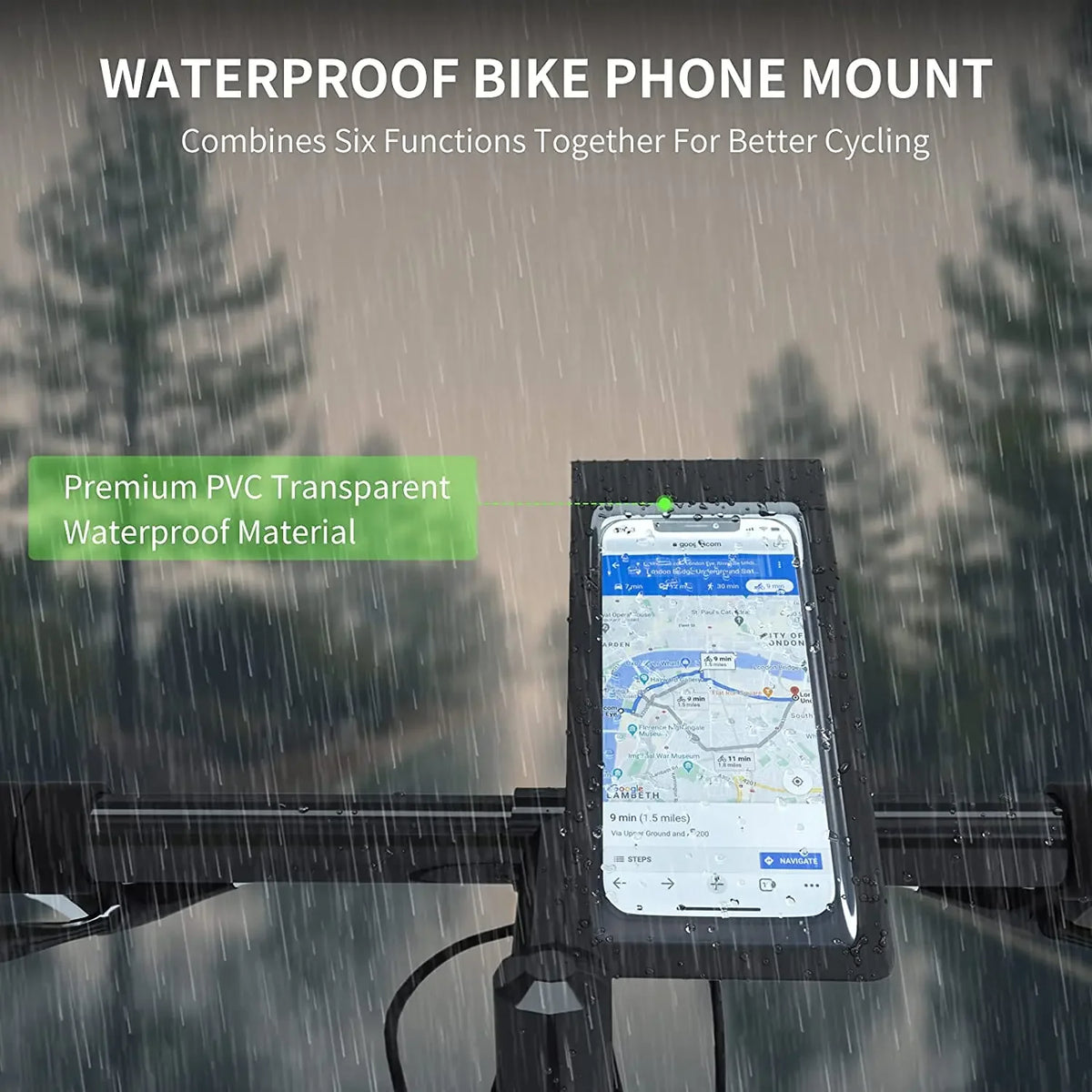 Bicycle Motorcycle Holder Waterproof TPU Touch
