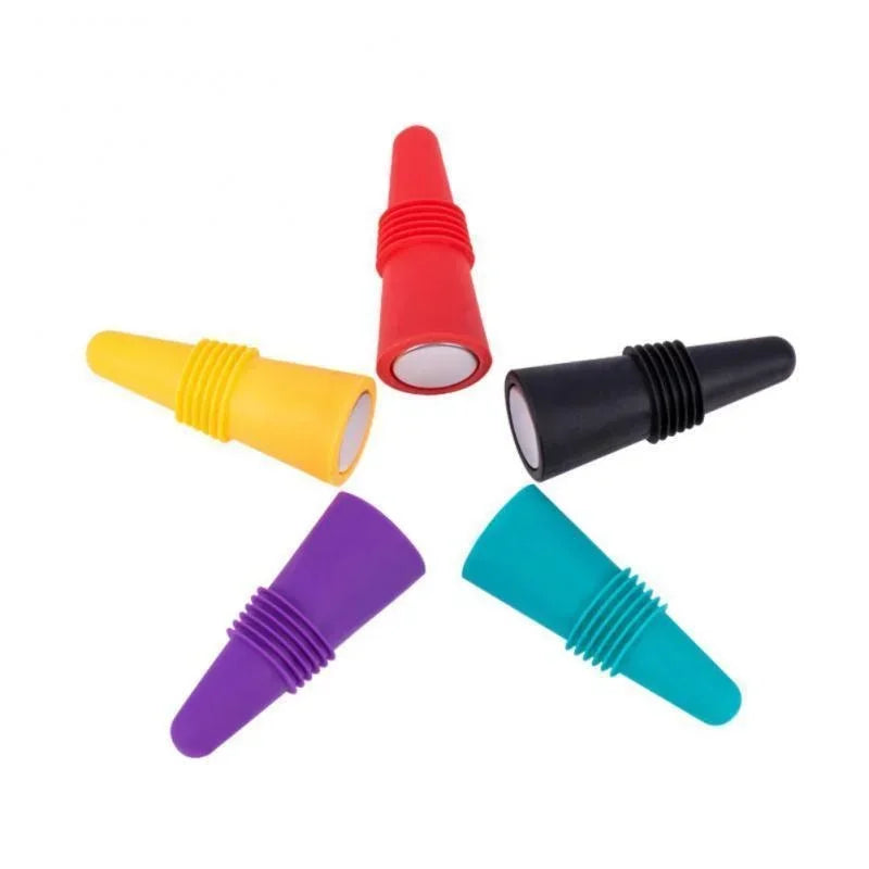 1PC Silicone Wine and Beverage Bottle Cap Set