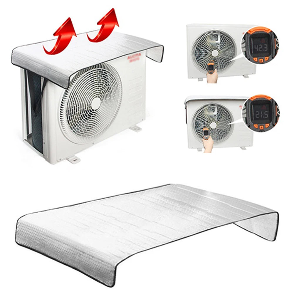 46x95CM Housse de Climatisation Extérieure Protection Solaire