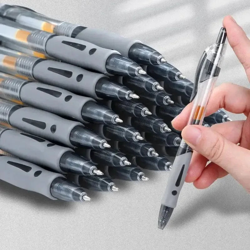 Retractable Gel Pens Set Black Red Blue
