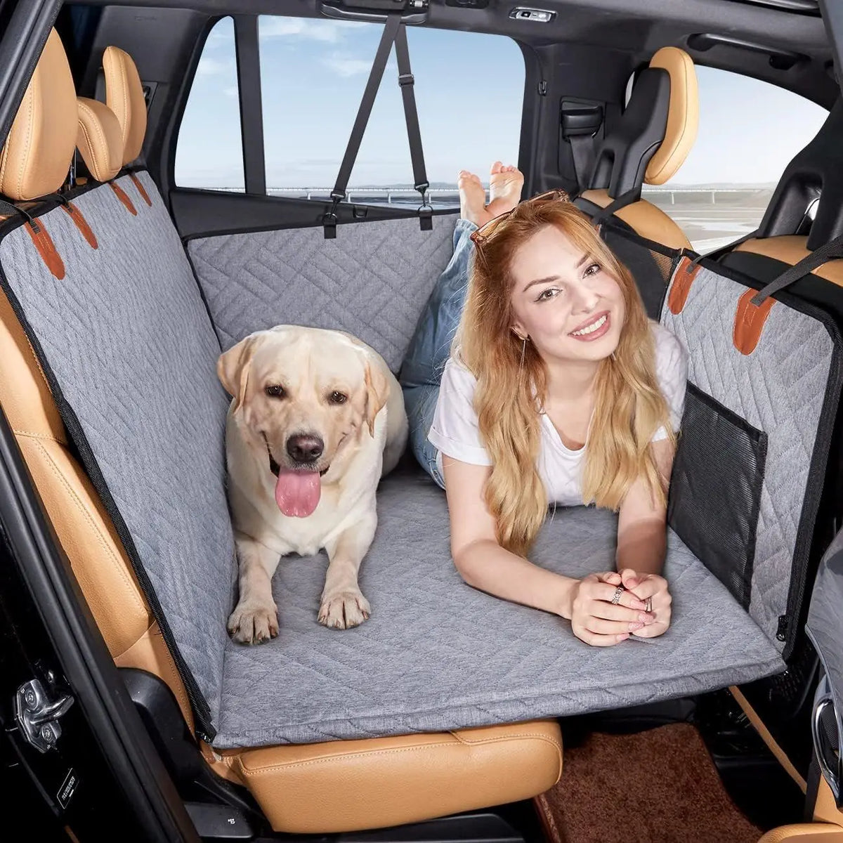 2024 New Design Large Pet Back Seat Extender Car