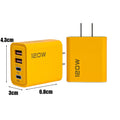 120W Fast Charging 4 Ports Mobile Phone Charger QC3.0