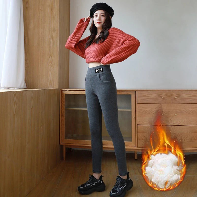 Women's Fleece Lined Thermal Leggings Winter Warm