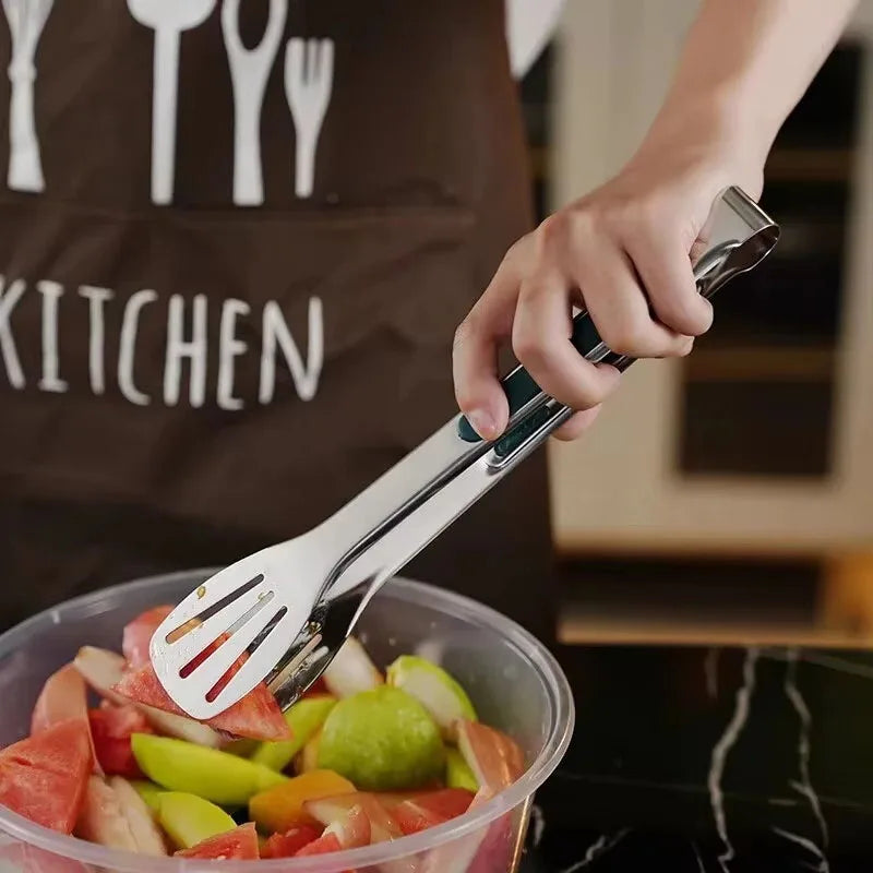 Non Slip Stainless Steel Food Tongs