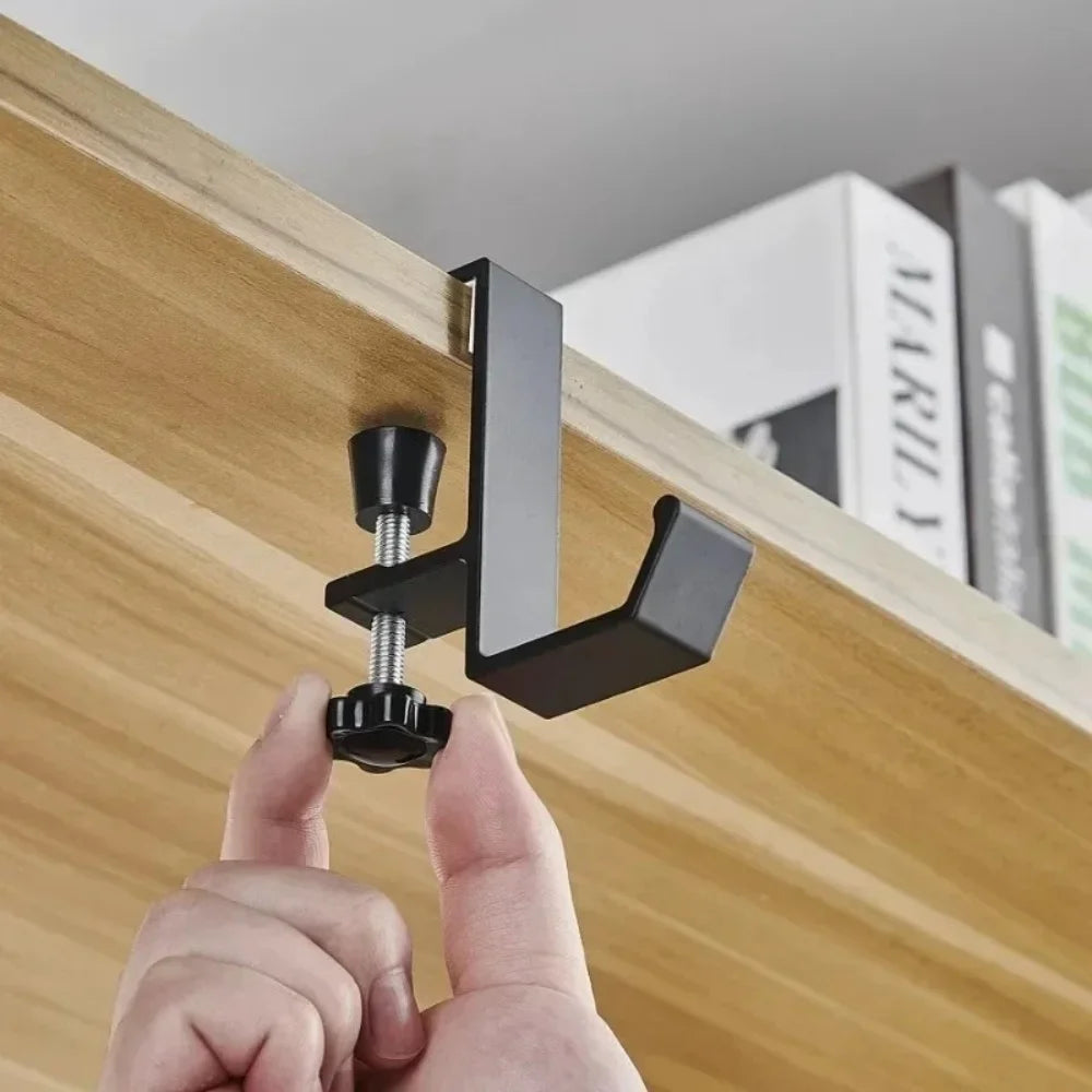 Adjustable Desk Edge Hook Holder