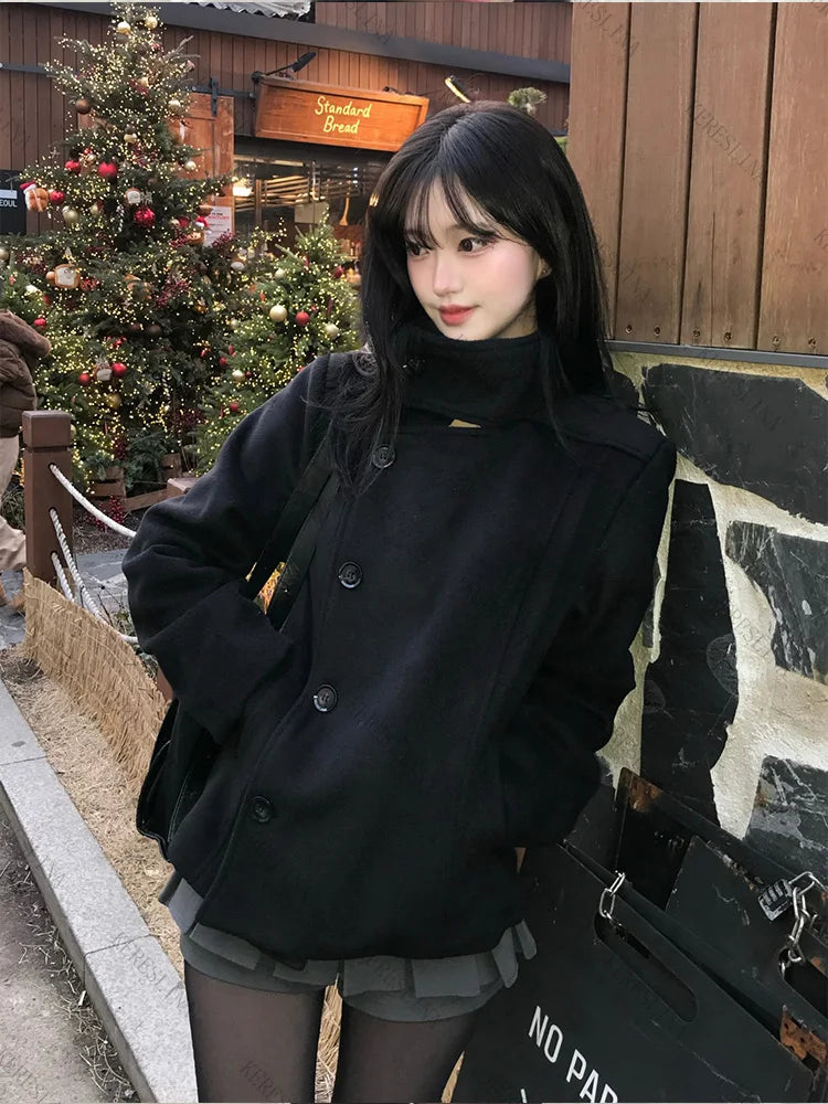 Street Autumn/Winter Solid Color Women's Turtleneck