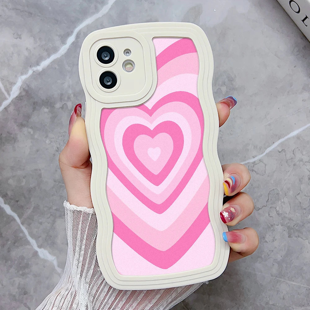 Love Heart Wave Phone Case For iPhone 6s Case