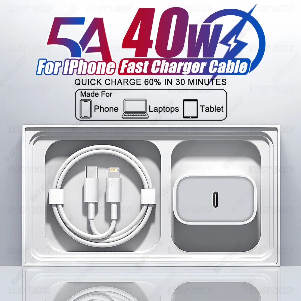 40W PD Fast Charger - iPhone 11 - 16