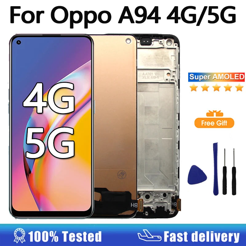 6.43" A94 AMOLED Display For OPPO A94 4G 5G LCD