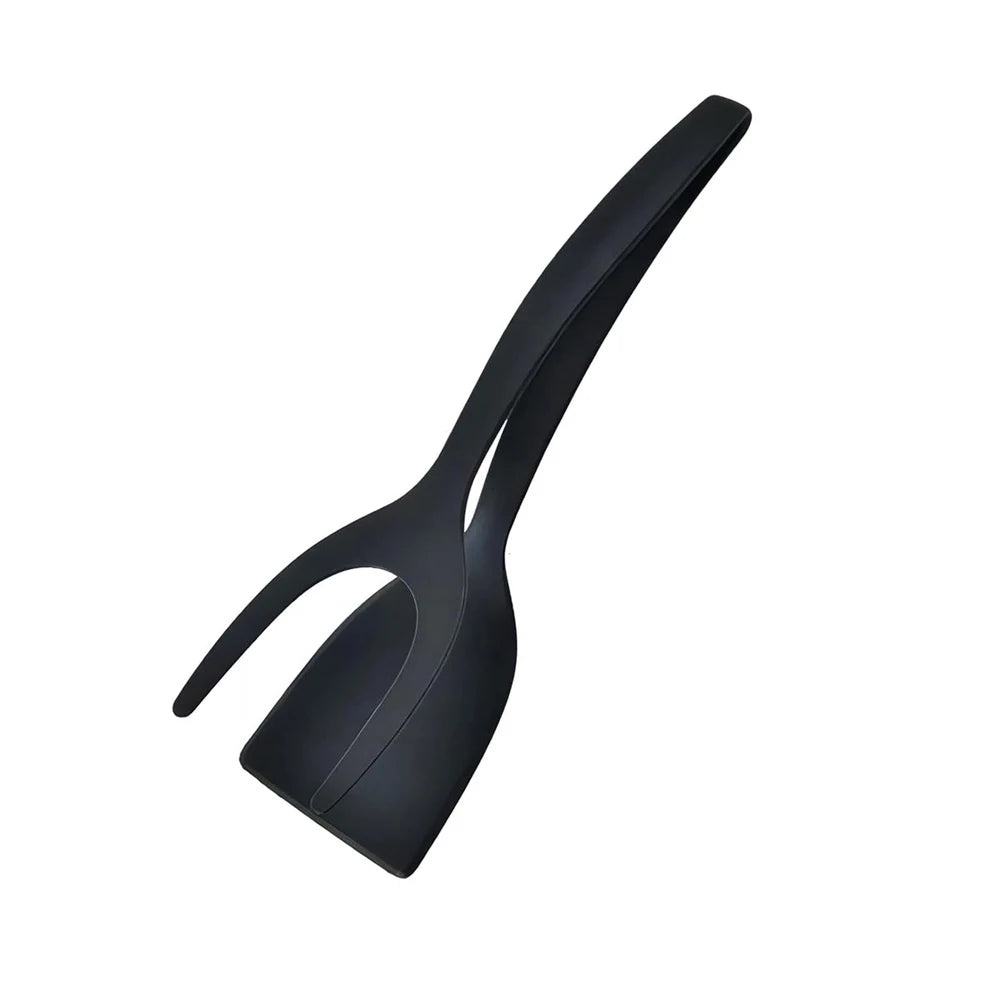 2 In 1 Flip Spatula Tongs Nylon Non Stick Kitchen