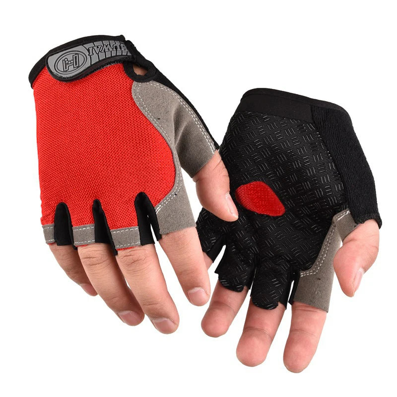 Men Cycling Bicycle Gloves Half Finger Gym Gloves