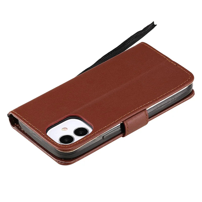 Wallet Flip Leather Case For iPhone 16 15 13 14