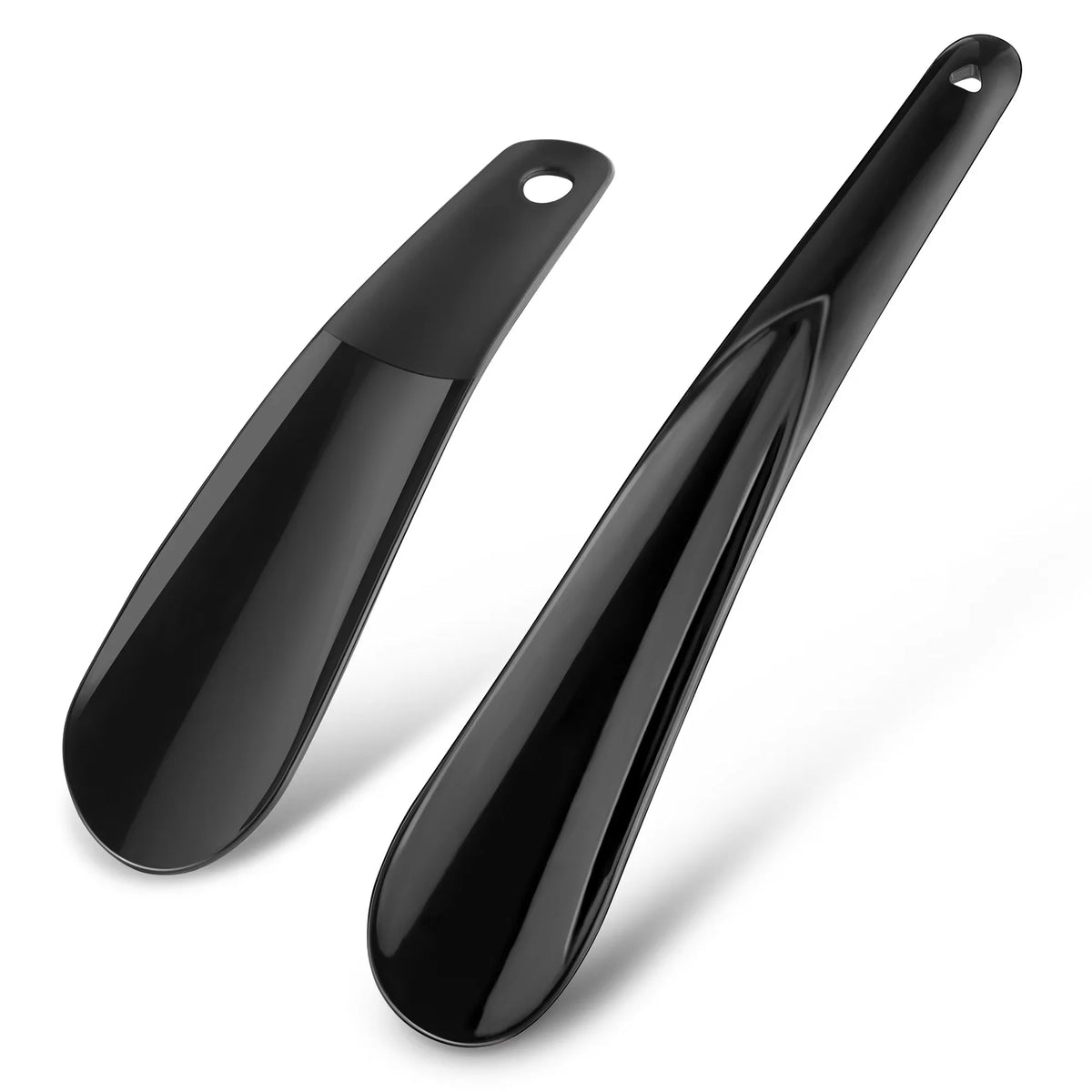 Lightweight Plastic Shoehorn with Travel Shoe