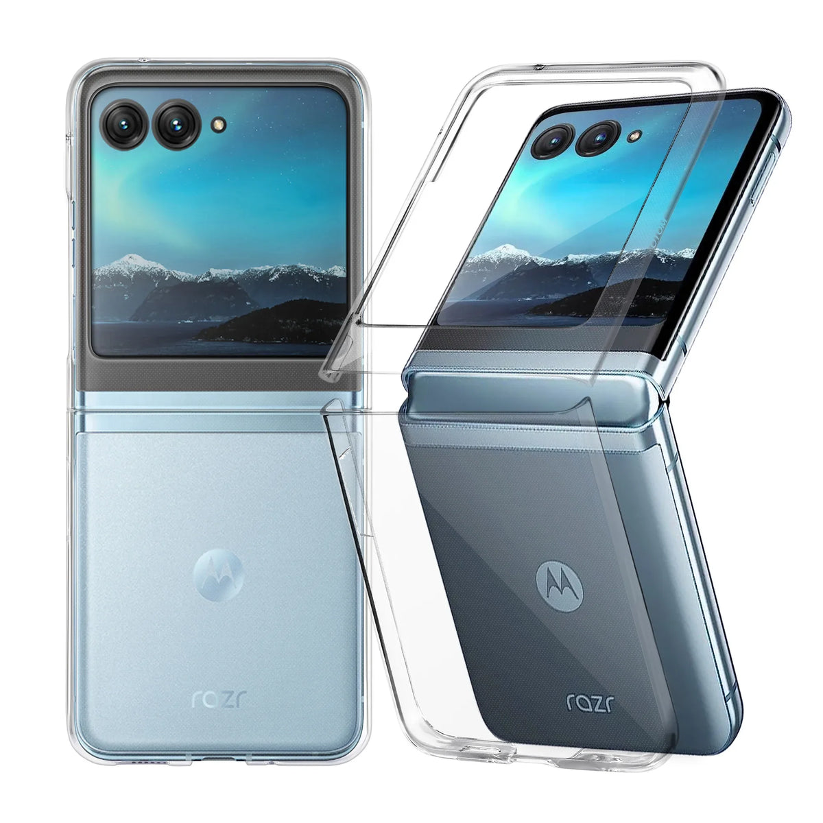 Clear Hard Case for MOTOROLA MOTO RAZR 70 2026 40