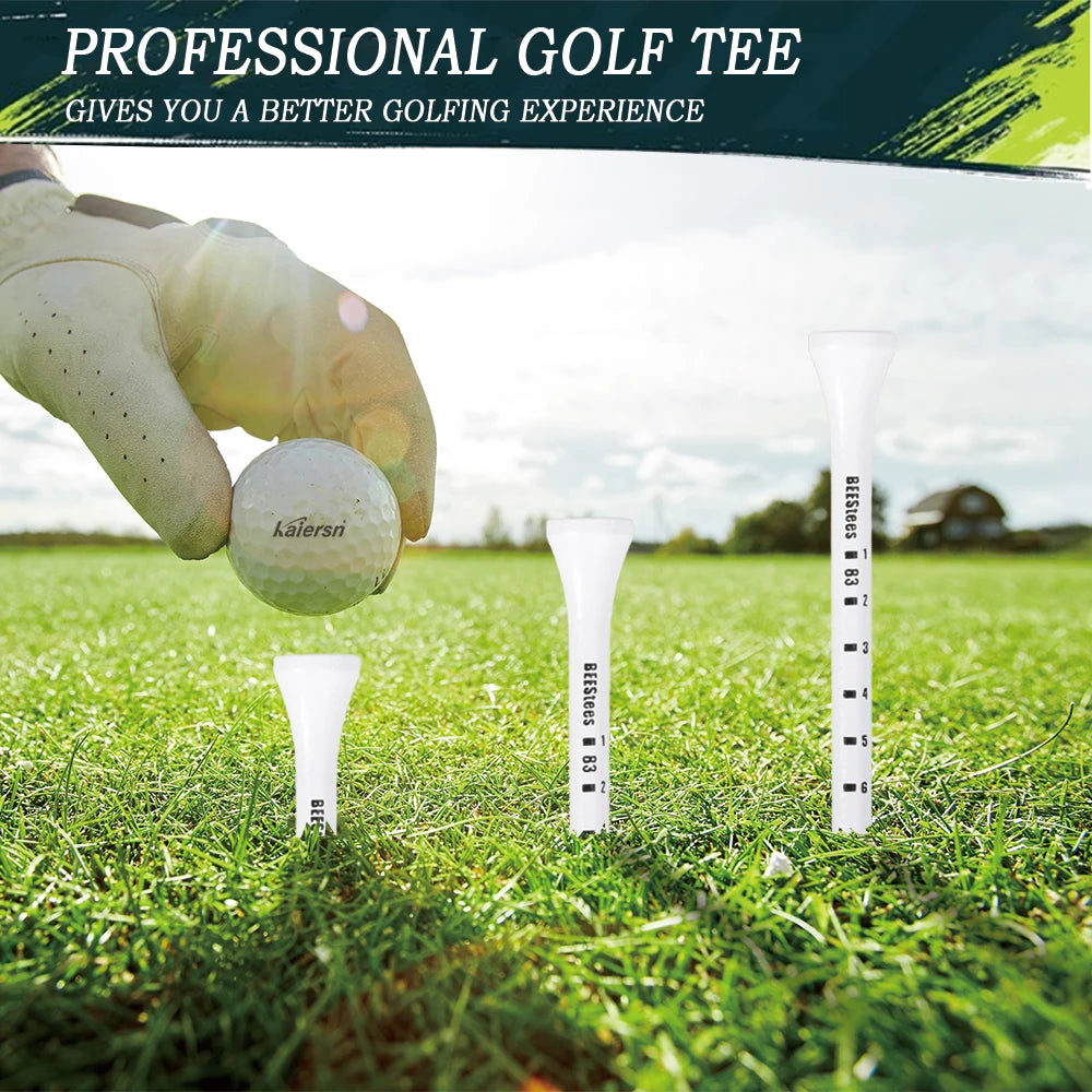 Premium Wooden Golf Tees with Height Marker