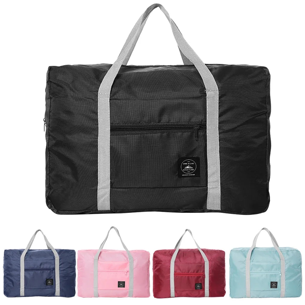 Solid Color Waterproof Folding Travel Bag
