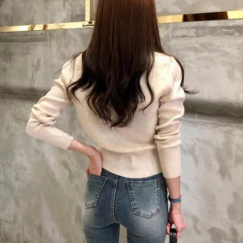 2026 Autumn Long Sleeve Fashion Women Cardigans Sweater