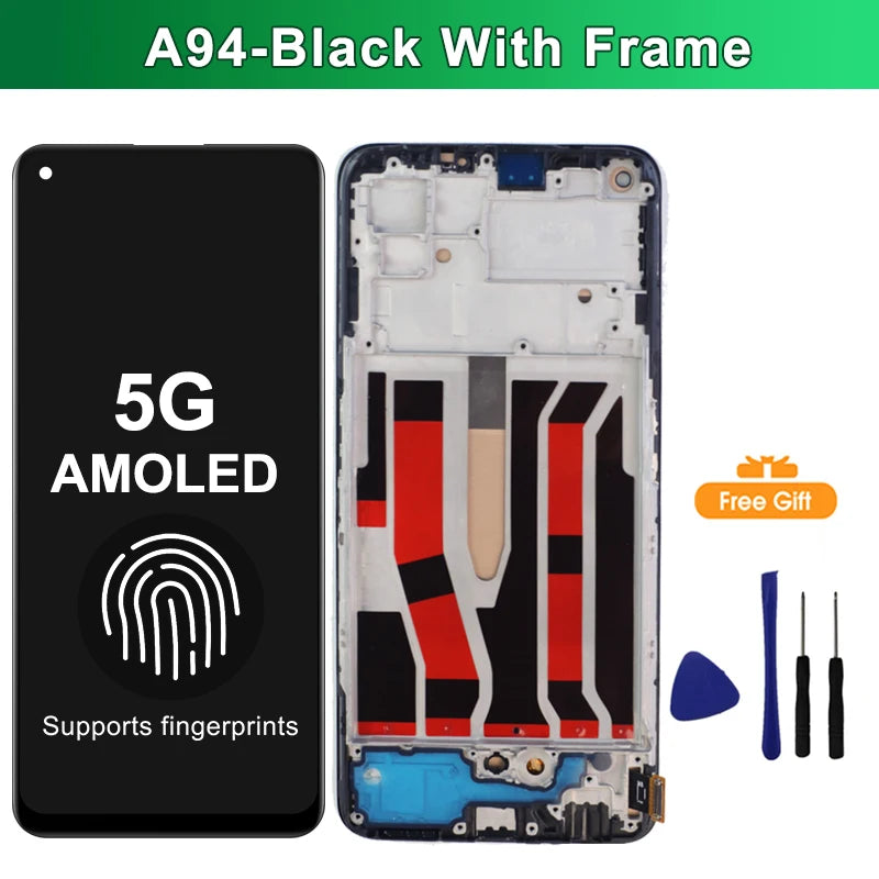 6.43" A94 AMOLED Display For OPPO A94 4G 5G LCD