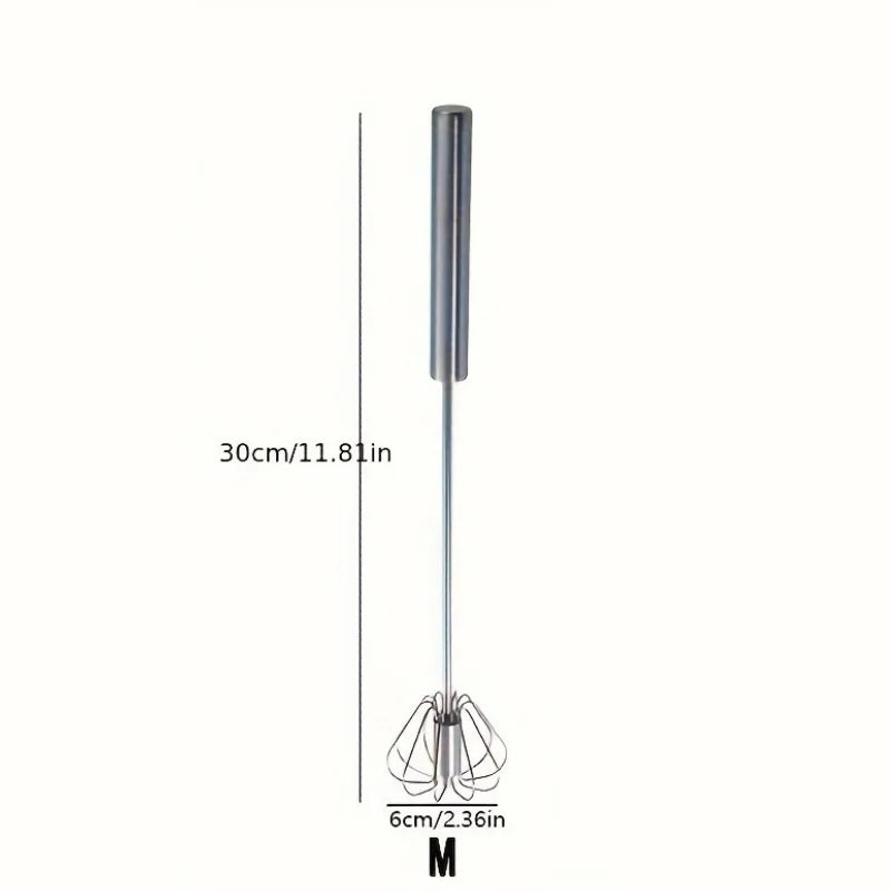Stainless Steel Egg Beater Durable Semi - Automatic