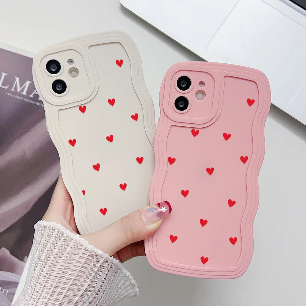 Love Heart Wave Phone Case For iPhone 6s Case