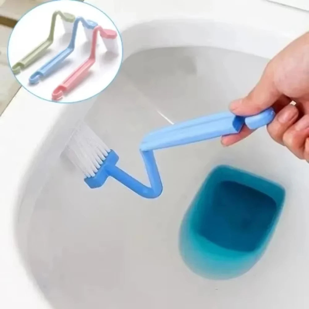 Curved Toilet Brush with Long Handle